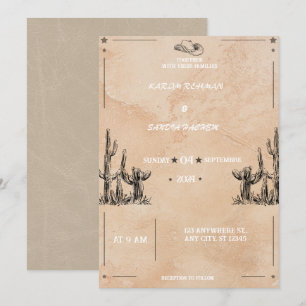 Black Burgundy and Gold Floral Modern Boho Wedding Invitation