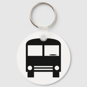 Black Bus Designer Keychain