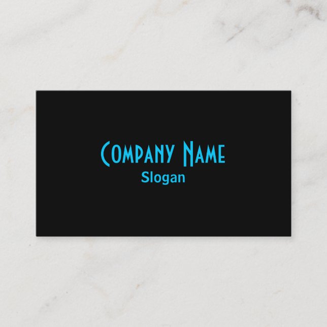 Black Business Card (Front)