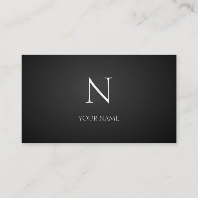 Black Business Card (Front)