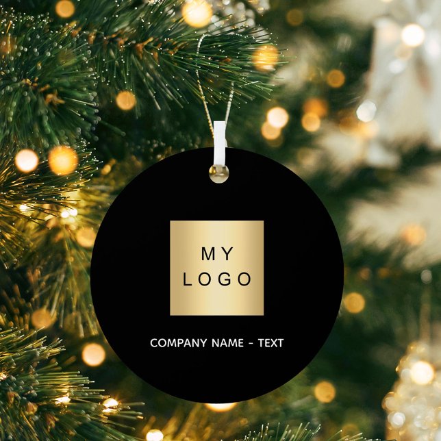 Black business company logo metal tree decoration (Creator Uploaded)