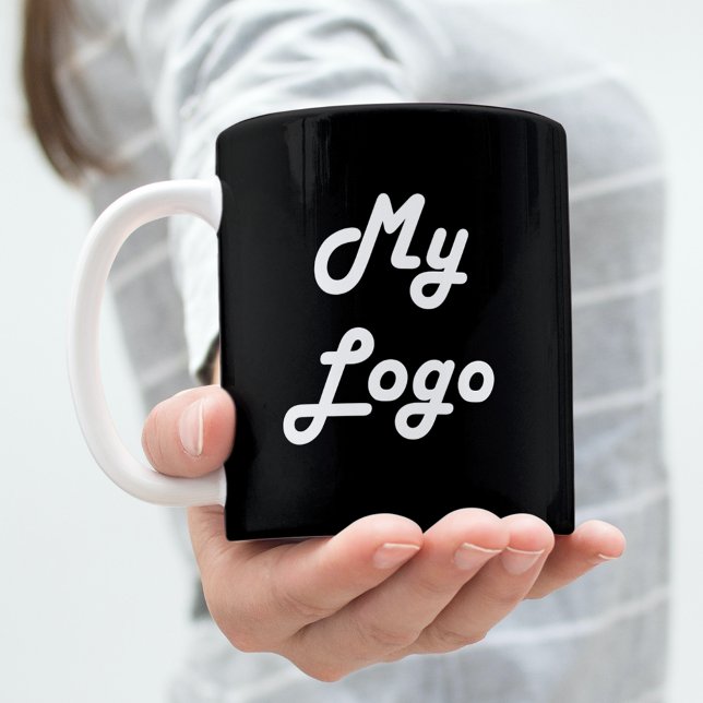 Black business logo coffee mug (Creator Uploaded)