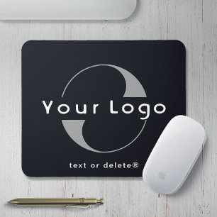 Black Business logo Company brand Promotional Mouse Pad