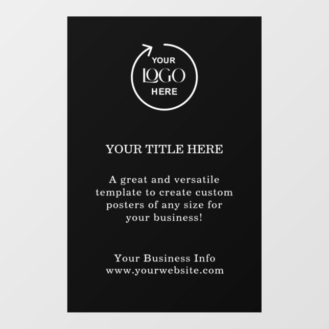 Black Business Logo | Modern Minimal Promotional (Sheet)