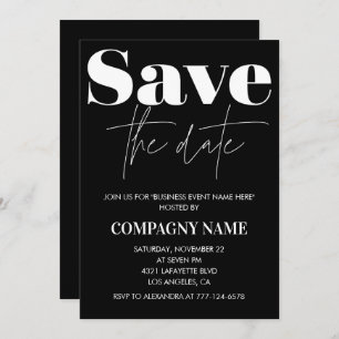 Black Business party invite Save the date