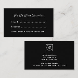 Black Business Referral Card   Custom Networking