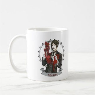 Black Butler Sebastian, Anime Inspired Coffee Mug
