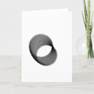 Black Butterfly Abstract Math Bi-Perspective Card