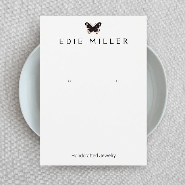 Black Butterfly Earring Display Card (Creator Uploaded)