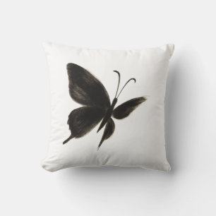 Black Butterfly – Elegant Winged Design on Cushion