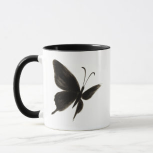 Black Butterfly – Elegant Winged Design on Mug