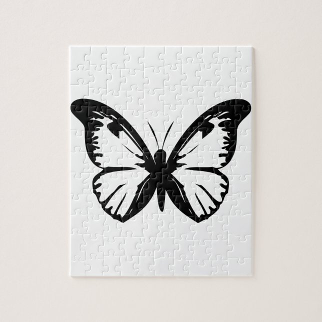 Black Butterfly Jigsaw Puzzle (Vertical)