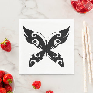 Black Butterfly Napkin