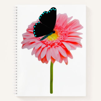 Black Butterfly Spiral Notebook