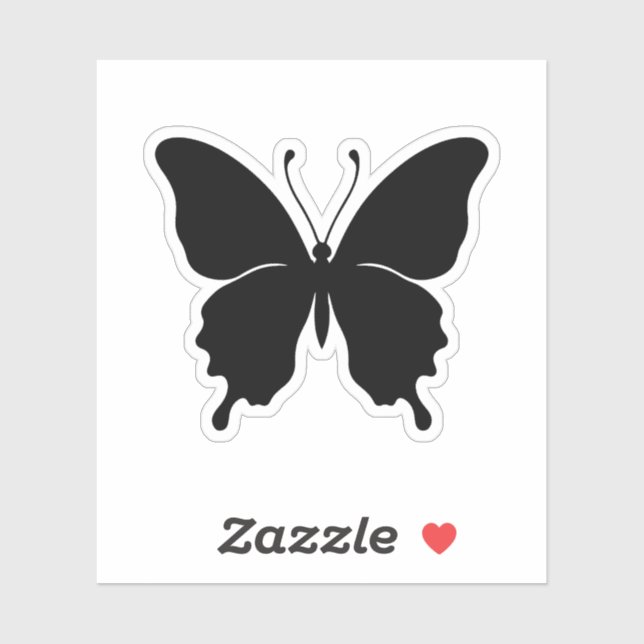 Black butterfly stickers  (Sheet)