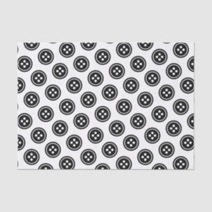Black Button Tissue Paper