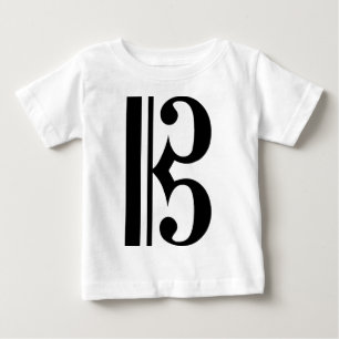 Black C Clef Baby T-Shirt