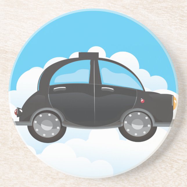 Black Cab Coaster (Front)