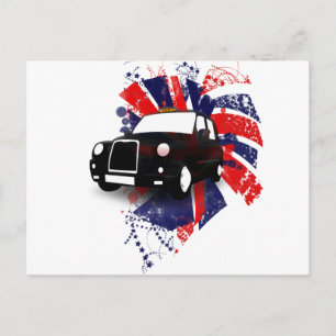 Black Cab Postcard