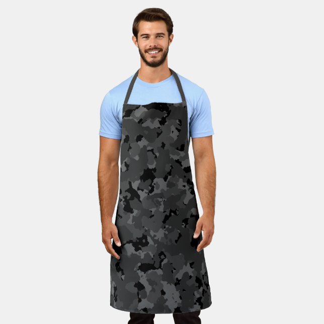 Black Camo Apron (Worn)