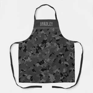 Black Camo Custom Apron