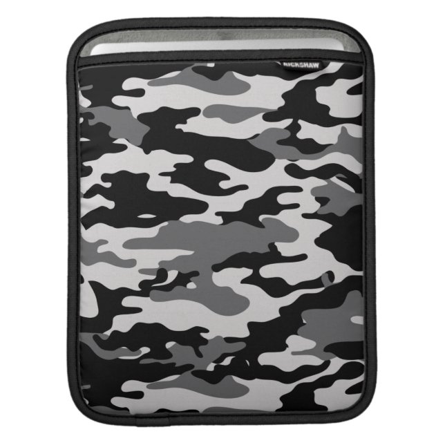 BLACK CAMO iPad SLEEVE (Front Device)