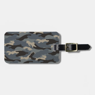 BLACK CAMO LUGGAGE TAG