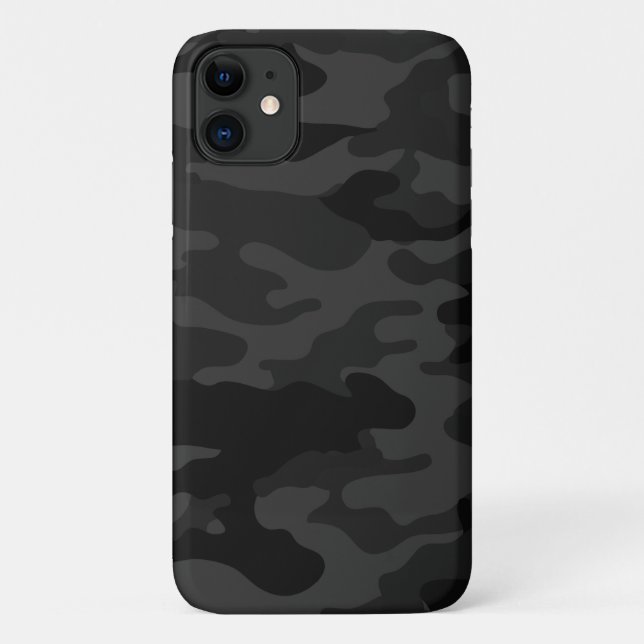 Black Camouflage Case-Mate iPhone Case (Back)