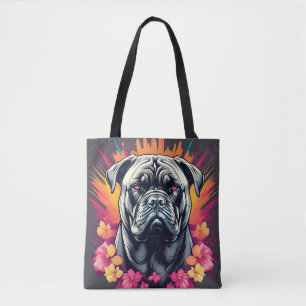 Black Cane Corso Dog Tote Bag