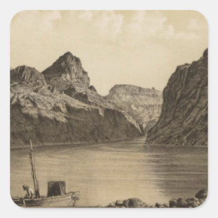 Black Canon, Colorado River Square Sticker