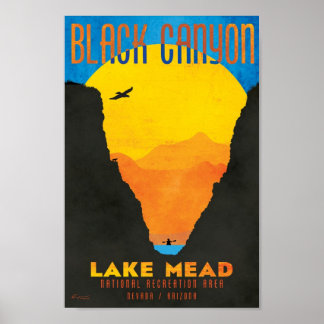 Black Canyon at Lake Mead NRA Poster