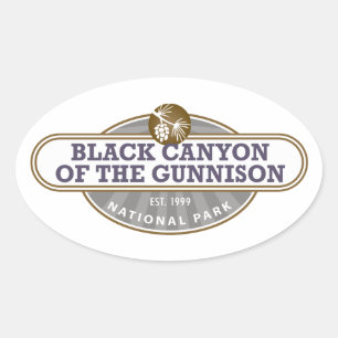 Black Canyon Gunnison National Park Oval Sticker