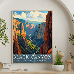 Black Canyon National Park – Colorado Scenic Poster