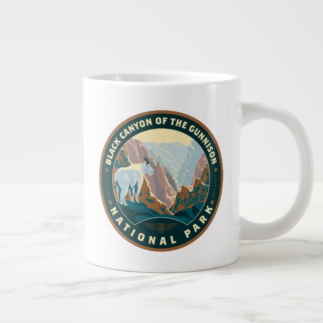 Black Canyon National Park Large Coffee Mug (Right)
