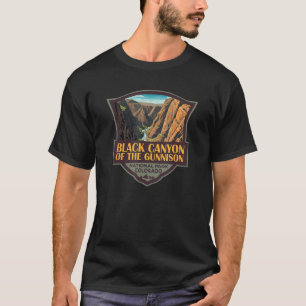 Black Canyon Of The Gunnison Illustration Travel R T-Shirt