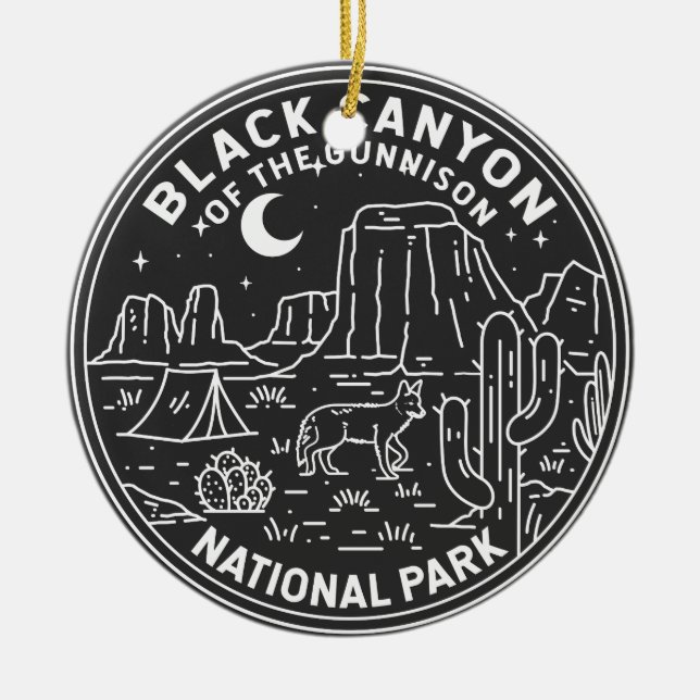 Black Canyon Of The Gunnison National Park  Ceramic Ornament (Front)