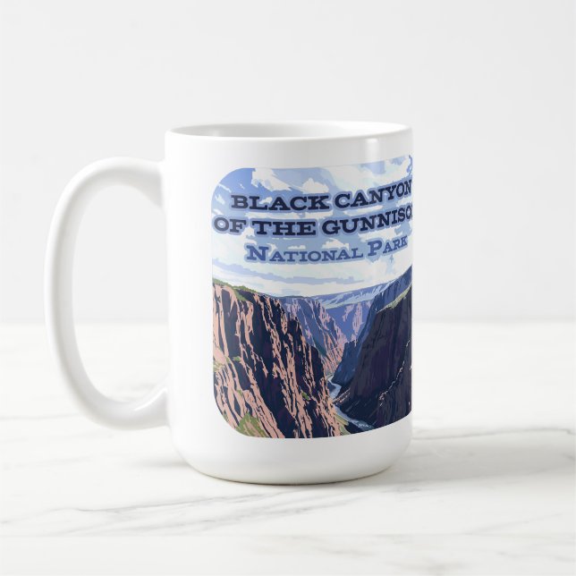 Black Canyon of the Gunnison National Park CO  Coffee Mug (Left)