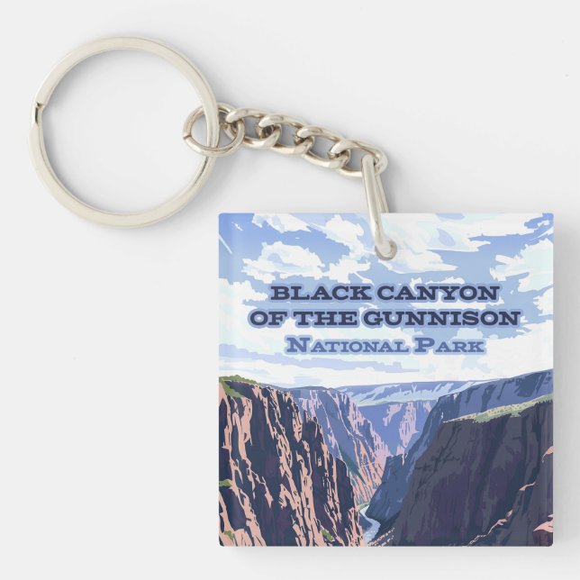 Black Canyon of the Gunnison National Park CO  Key Ring (Front)