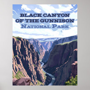 Black Canyon of the Gunnison National Park CO  Poster