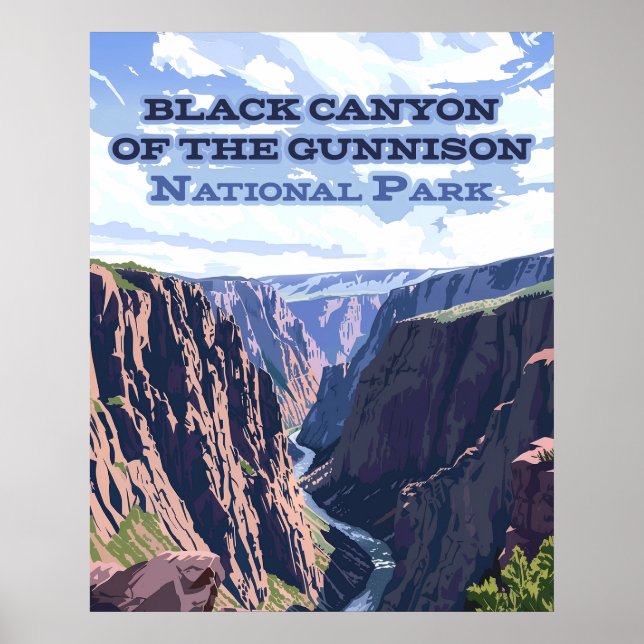 Black Canyon of the Gunnison National Park CO  Poster (Front)