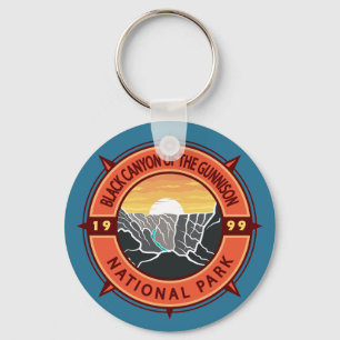 Black Canyon Of The Gunnison National Park Compass Key Ring