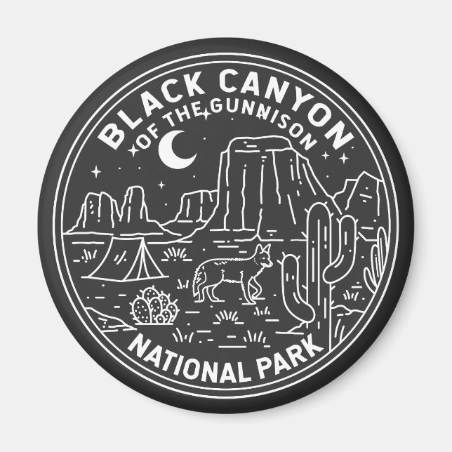 Black Canyon Of The Gunnison National Park   Magnet (Front)