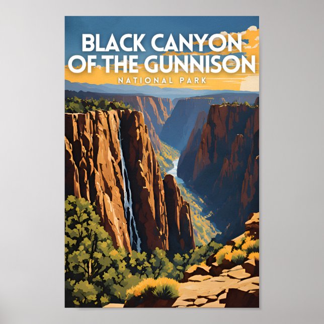 Black Canyon of the Gunnison National Park Travel Poster (Front)