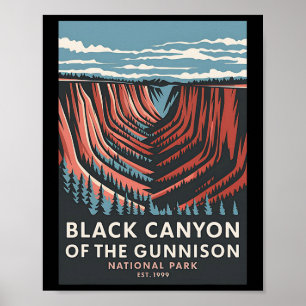 Black Canyon Of The Gunnison National Park Vintage Poster