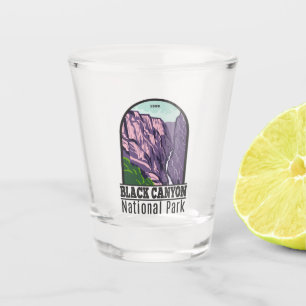 Black Canyon Of The Gunnison National Park Vintage Shot Glass
