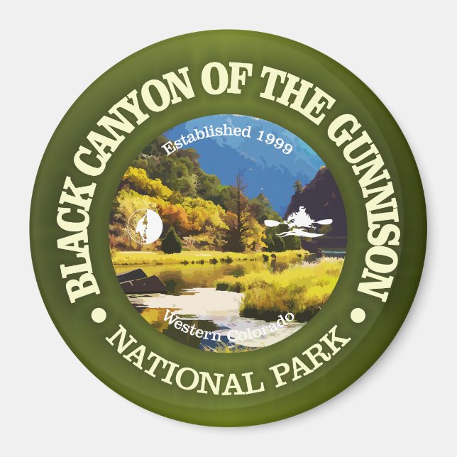 Black Canyon of the Gunnison (rd)2 Magnet (Front)