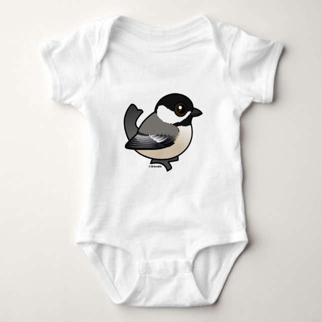 Black-capped Chickadee Baby Bodysuit (Front)