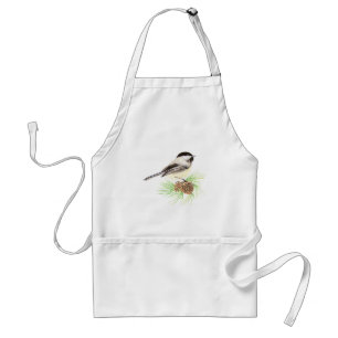 Black Capped Chickadee - Bird - Nature Standard Apron