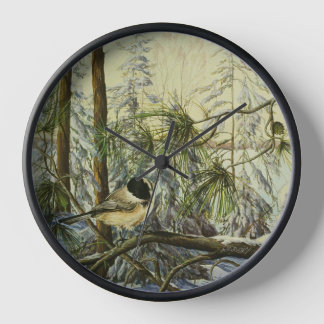 "Black-capped Chickadee" by Charlie Rapsky - Clock