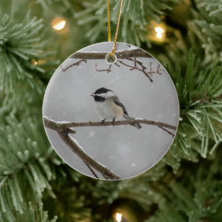 Black-capped Chickadee | Ceramic Ornament